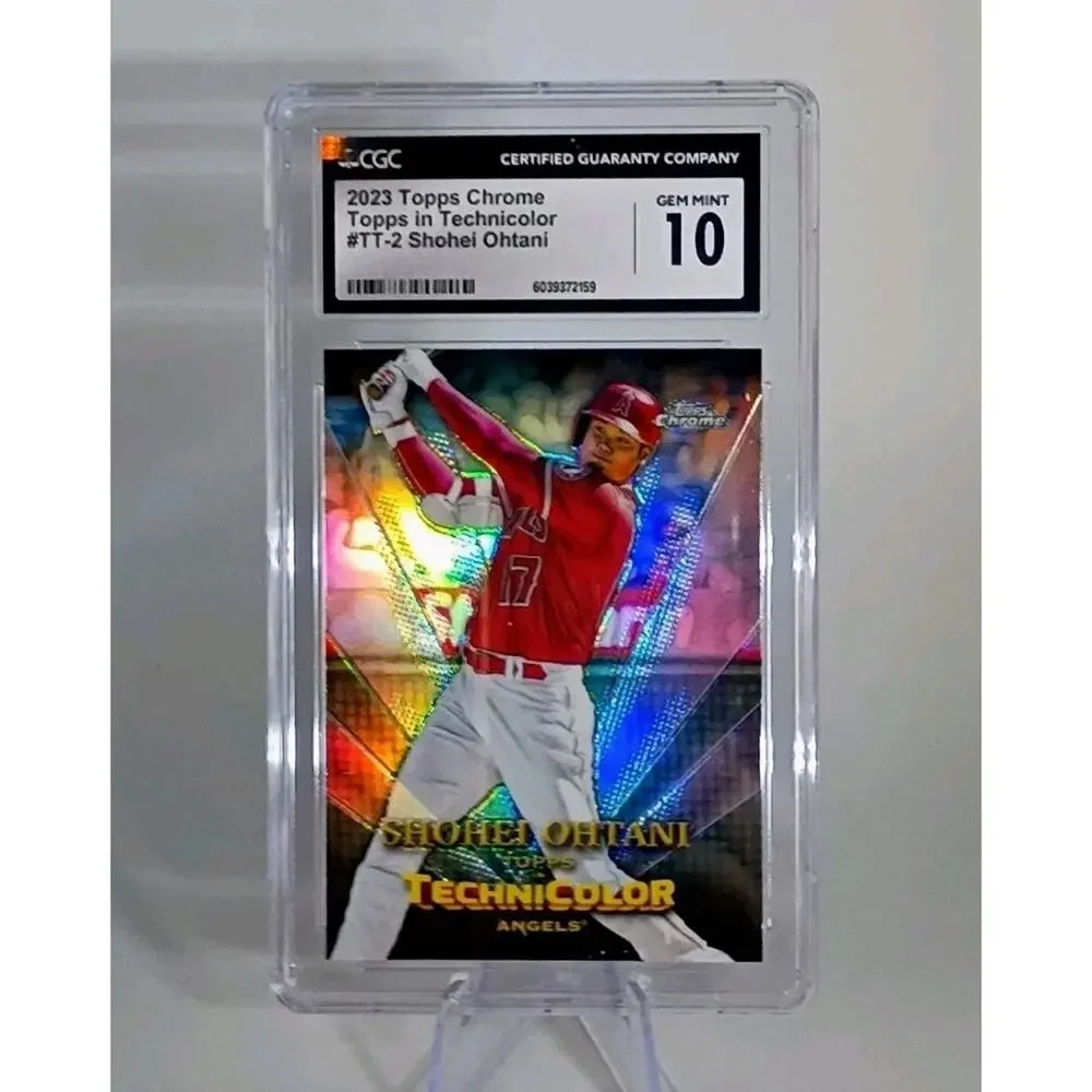 Shohei Ohtani #TT2 Topps Chrome In Technicolor 2023 CGC Graded 10 - Picture 2 of 8